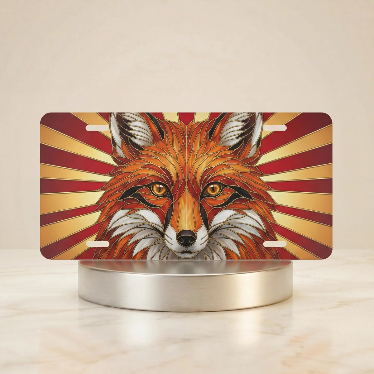 Stained Glass Animal Vanity Plates - Road Muse
