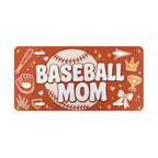 baseball mom vanity plate lifestyle shot — BASEBALL MOM sports license plate