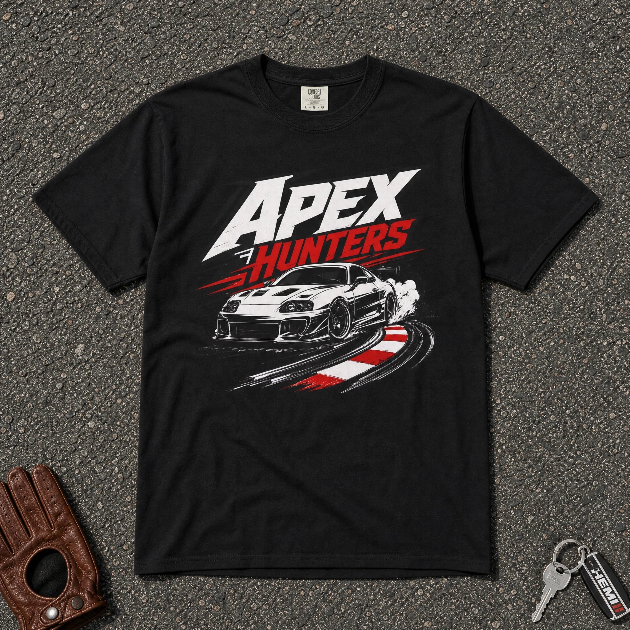Apex Hunters Drift Track Racing Tee - Road Muse