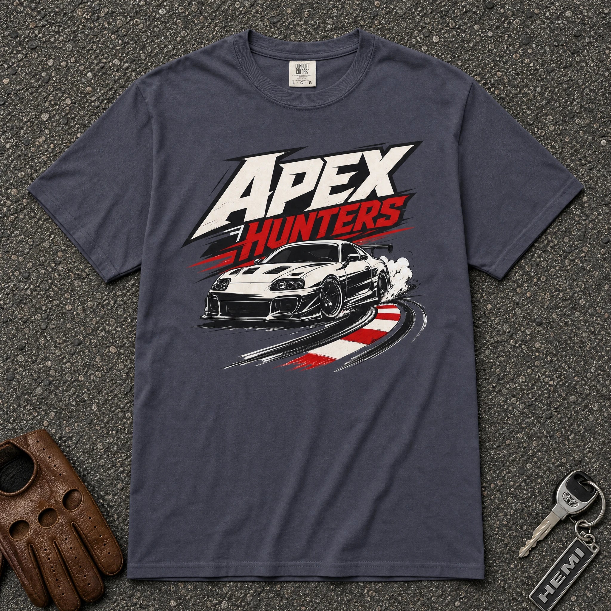 Apex Hunters Drift Track Racing Tee - Road Muse
