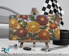 Autumn Chrysanthemum Floral Vanity Plate - Road Muse