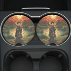 Autumn Geisha Car Coasters Set - Road Muse