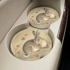 Autumn Rabbit Car Coasters Set - Road Muse