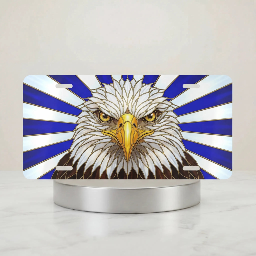 Bald Eagle Head Vanity Plate - Road Muse