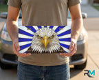 Bald Eagle Head Vanity Plate - Road Muse
