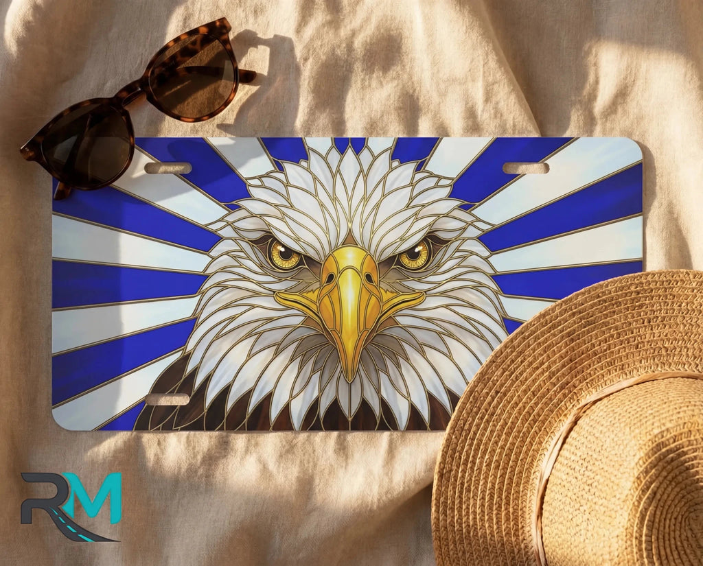 Bald Eagle Head Vanity Plate - Road Muse