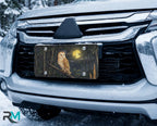 Barn Owl Moonlight Vanity Plate - Road Muse
