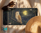 Barn Owl Moonlight Vanity Plate - Road Muse