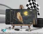 Barn Owl Moonlight Vanity Plate - Road Muse
