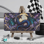Blue Dragon Moon Fantasy Vanity Plate - Road Muse
