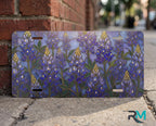 Bluebonnet Floral Vanity Plate - Road Muse