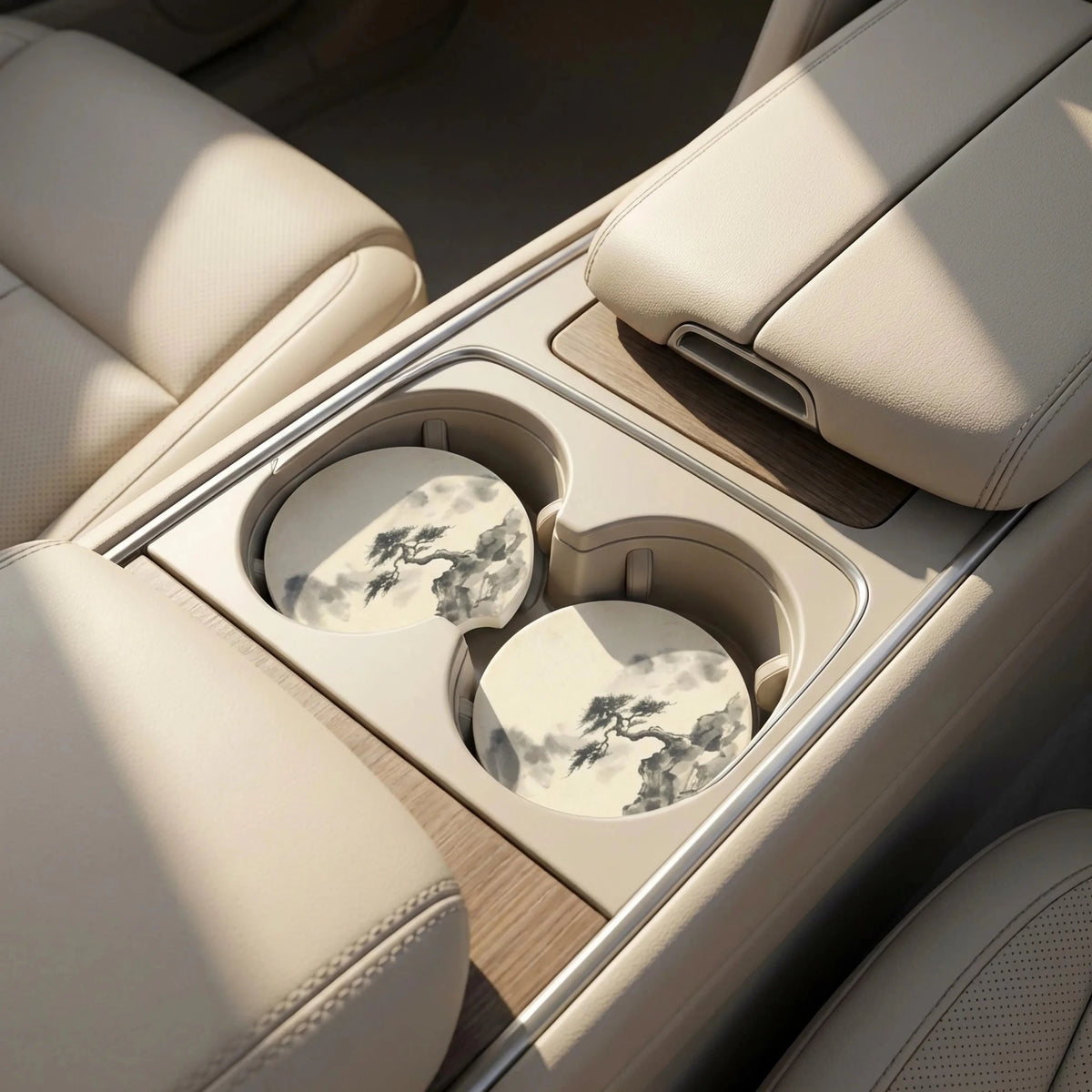 Bonsai Tree Car Coasters Set - Road Muse