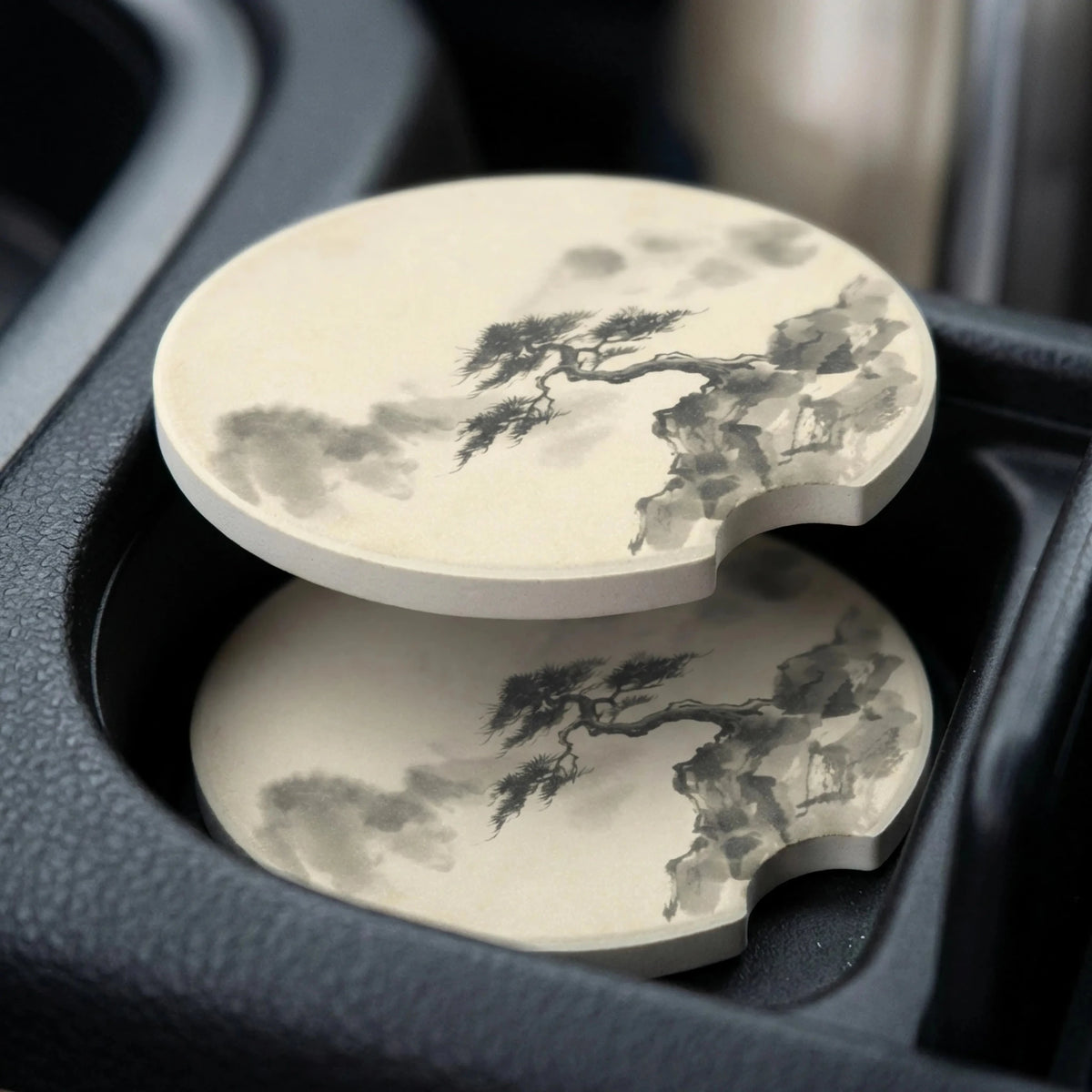 Bonsai Tree Car Coasters Set - Road Muse