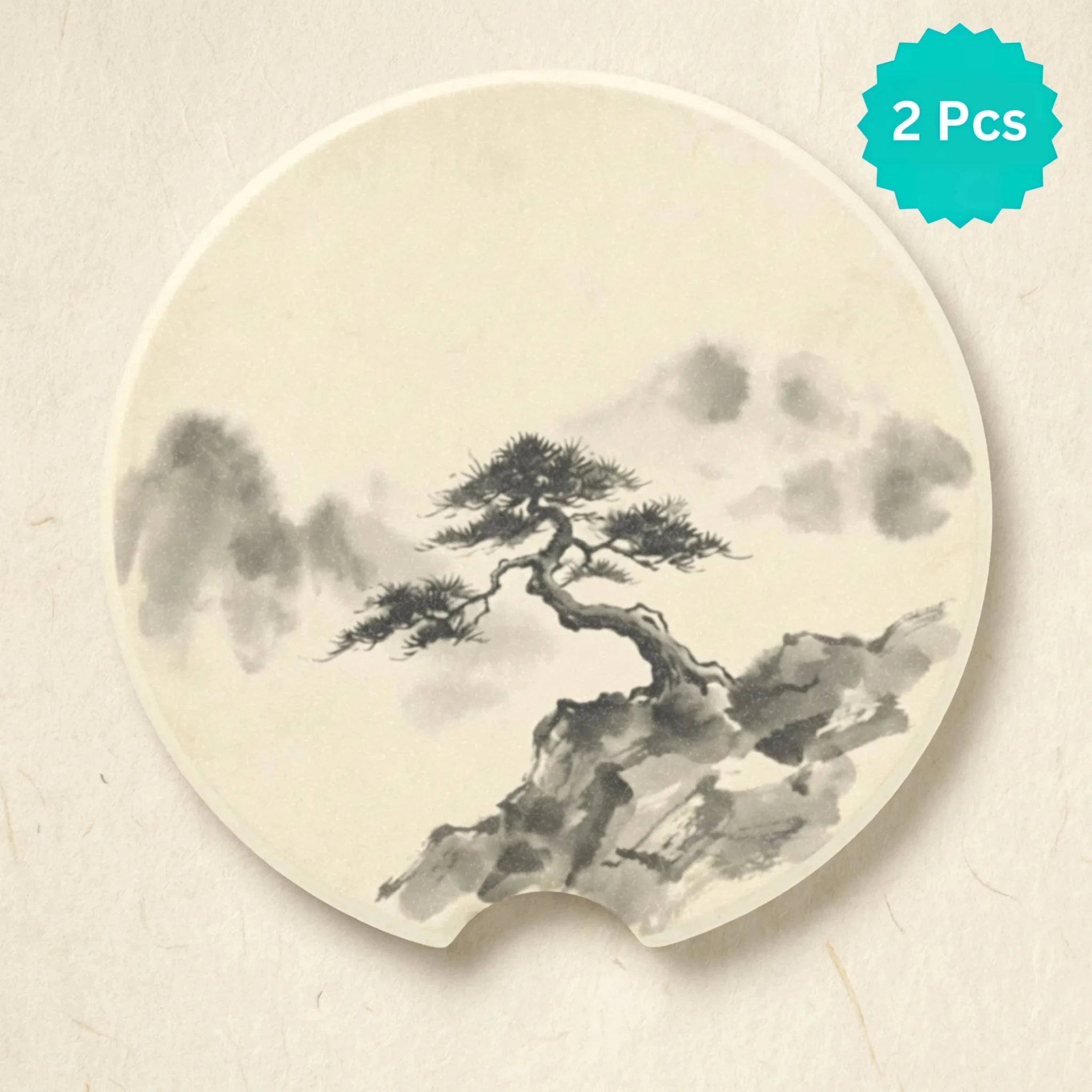 Bonsai Tree Car Coasters Set - Road Muse