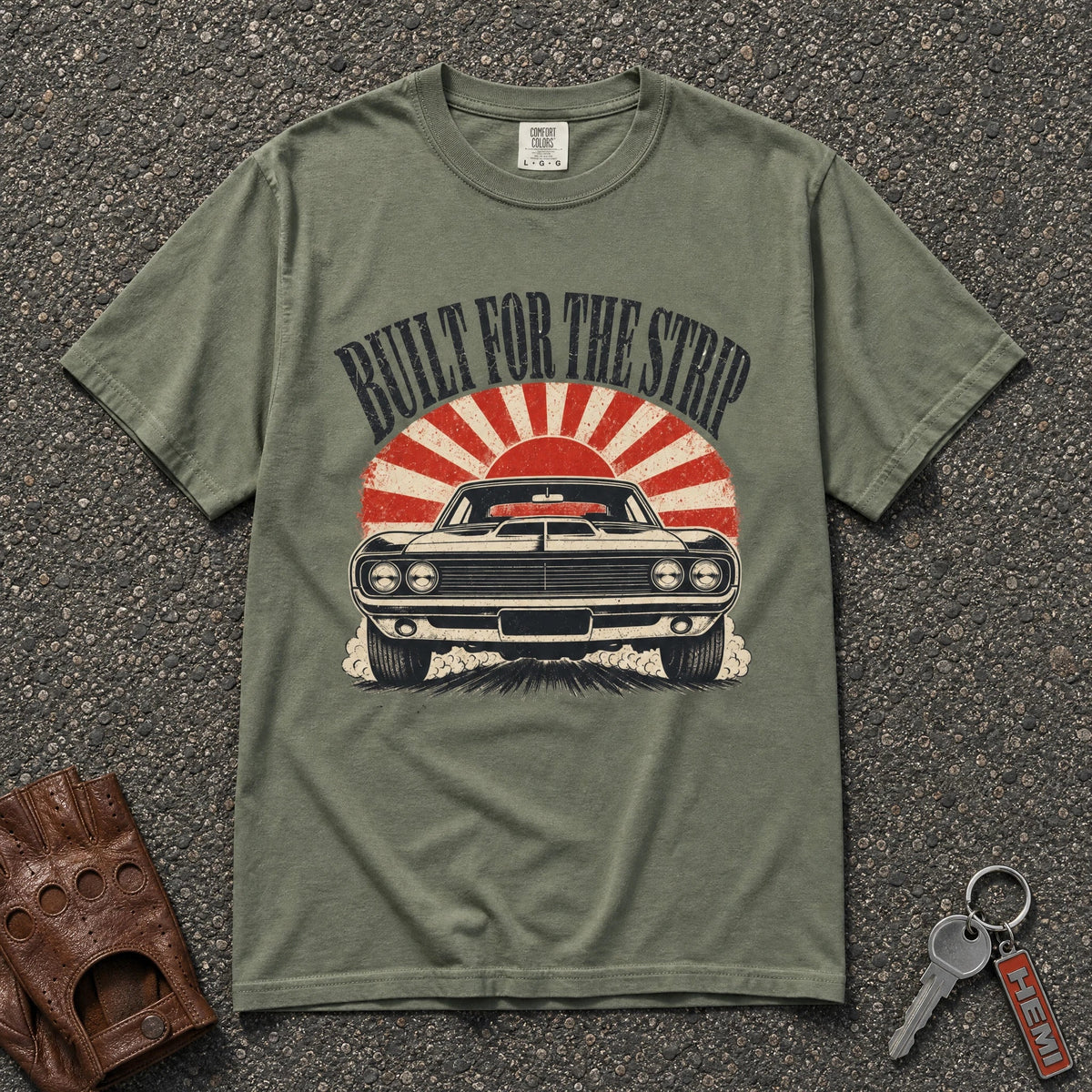 Built for the Strip Hot Rod Tee - Road Muse