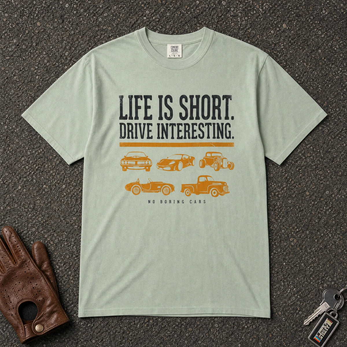 Car Life Drive Interesting Pattern Tee - Road Muse