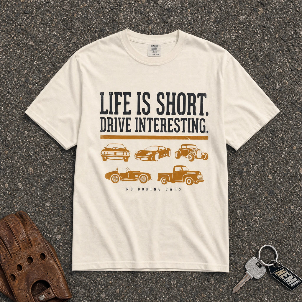 Car Life Drive Interesting Pattern Tee - Road Muse