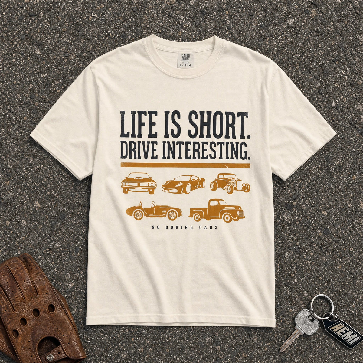 Car Life Drive Interesting Pattern Tee - Road Muse