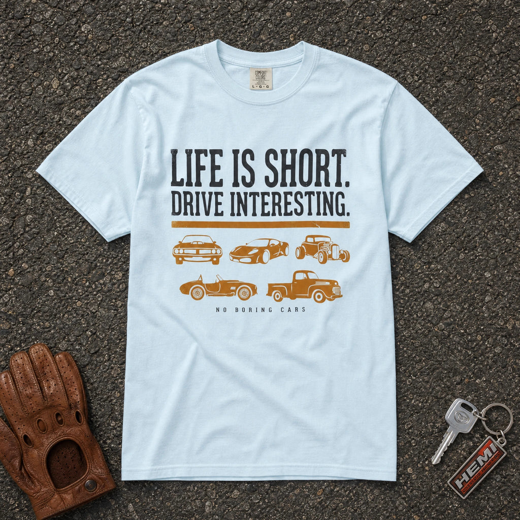 Car Life Drive Interesting Pattern Tee - Road Muse