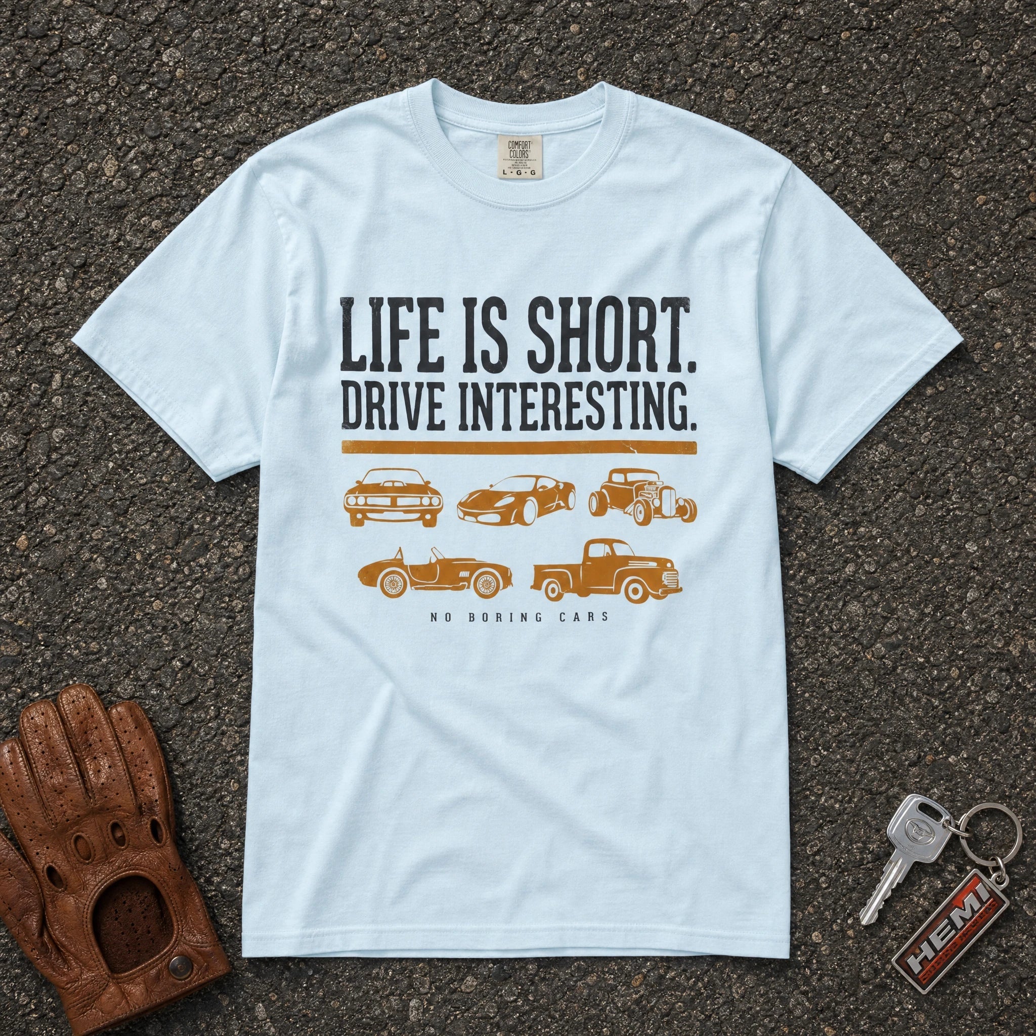 Car Life Drive Interesting Pattern Tee - Road Muse