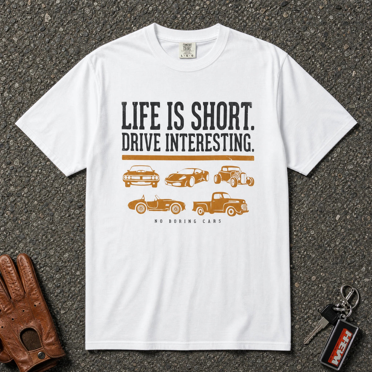 Car Life Drive Interesting Pattern Tee - Road Muse