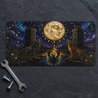 Celestial Moon Wolves Vanity Plate - Road Muse