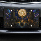 Celestial Moon Wolves Vanity Plate - Road Muse