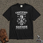 Certified Mechanic Piston Wrench Tee - Road Muse
