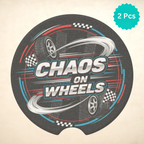 Chaos on Wheels Car Coasters Set - Road Muse