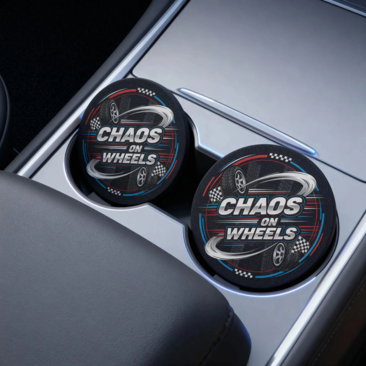 Chaos on Wheels Car Coasters Set - Road Muse