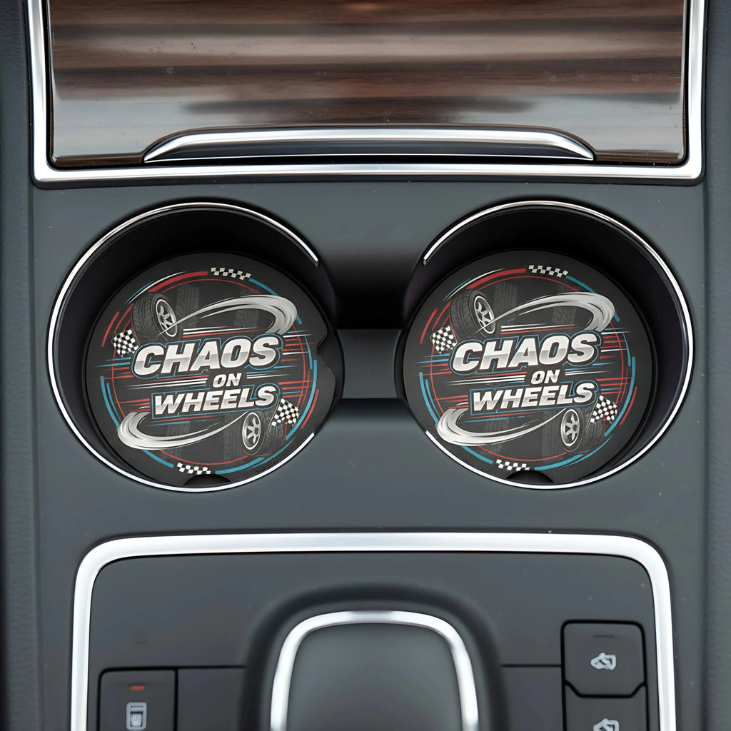 Chaos on Wheels Car Coasters Set - Road Muse