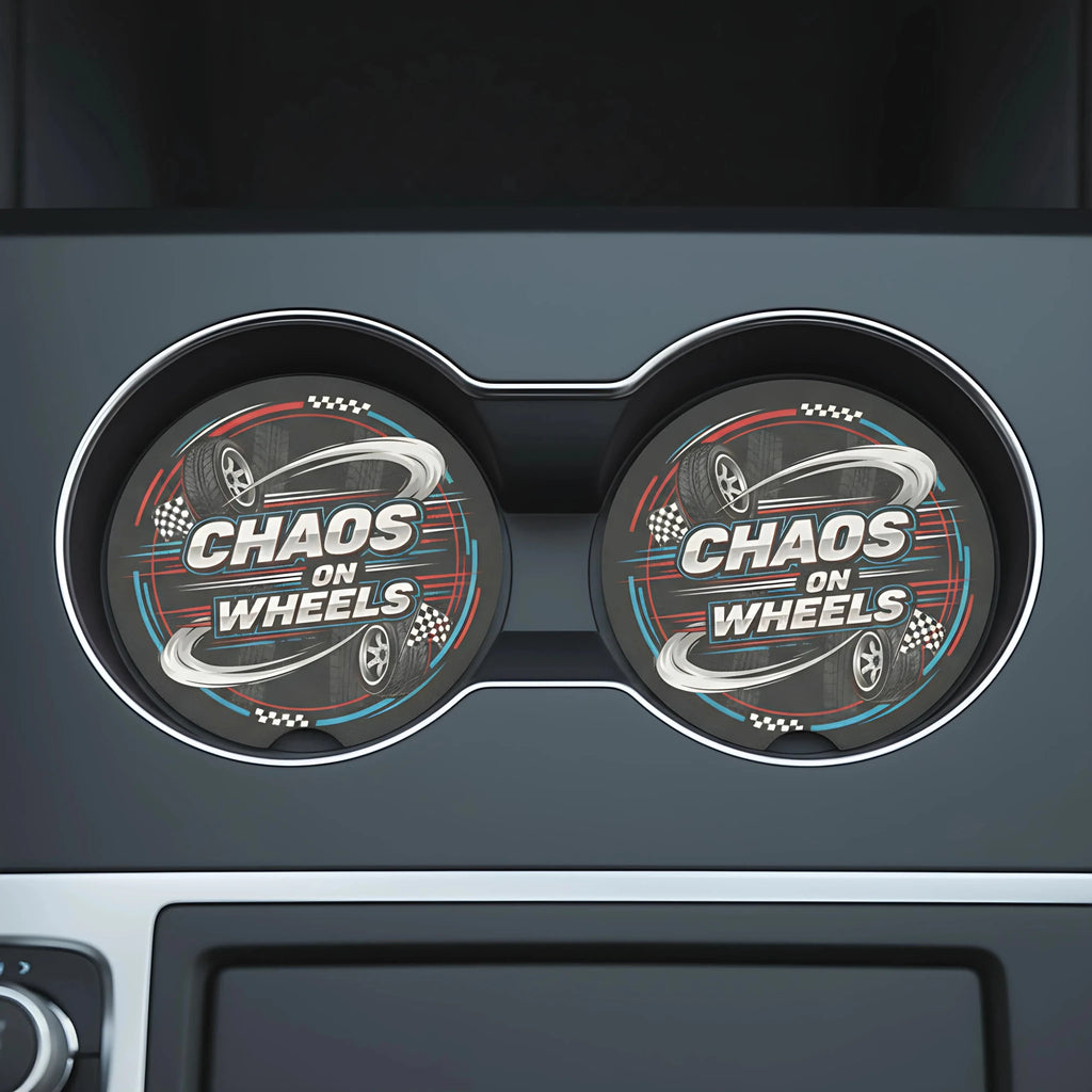 Chaos on Wheels Car Coasters Set - Road Muse