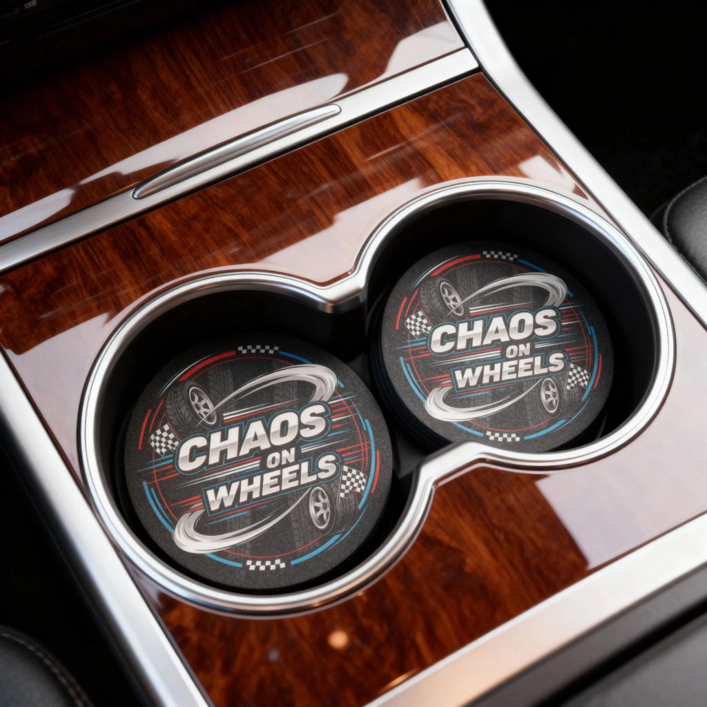 Chaos on Wheels Car Coasters Set - Road Muse