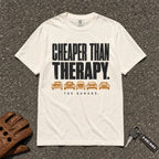 Cheaper Than Therapy Classic Car Tee - Road Muse