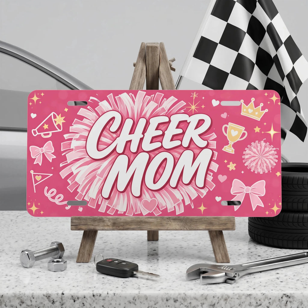 Cheer Mom Vanity Plate - Road Muse