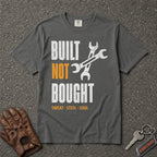 pepper built not bought sweat steel soul tshirt — crossed wrench comfort colors garage tee