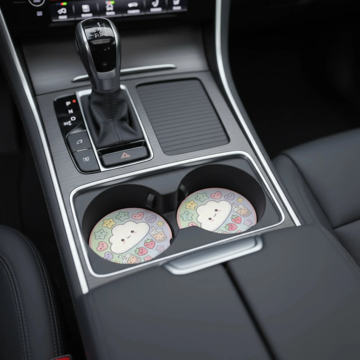 Cute Cloud Kawaii Car Coasters Set - Road Muse