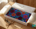 Dahlia Floral Pattern Vanity Plate - Road Muse