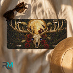 Deer Skull Moon Floral Vanity Plate - Road Muse