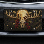 Deer Skull Moon Floral Vanity Plate - Road Muse