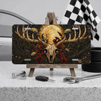 Deer Skull Moon Floral Vanity Plate - Road Muse