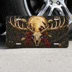 Deer Skull Moon Floral Vanity Plate - Road Muse