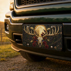 Deer Skull Moon Floral Vanity Plate - Road Muse