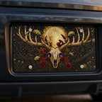 Deer Skull Moon Floral Vanity Plate - Road Muse