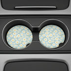 Delicate Daisy Car Coasters Set - Road Muse