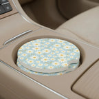Delicate Daisy Car Coasters Set - Road Muse