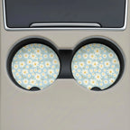 Delicate Daisy Car Coasters Set - Road Muse