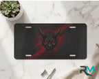 Demonic Oni Mask Vanity Plate - Road Muse