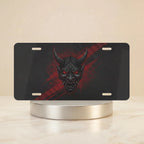 Demonic Oni Mask Vanity Plate - Road Muse