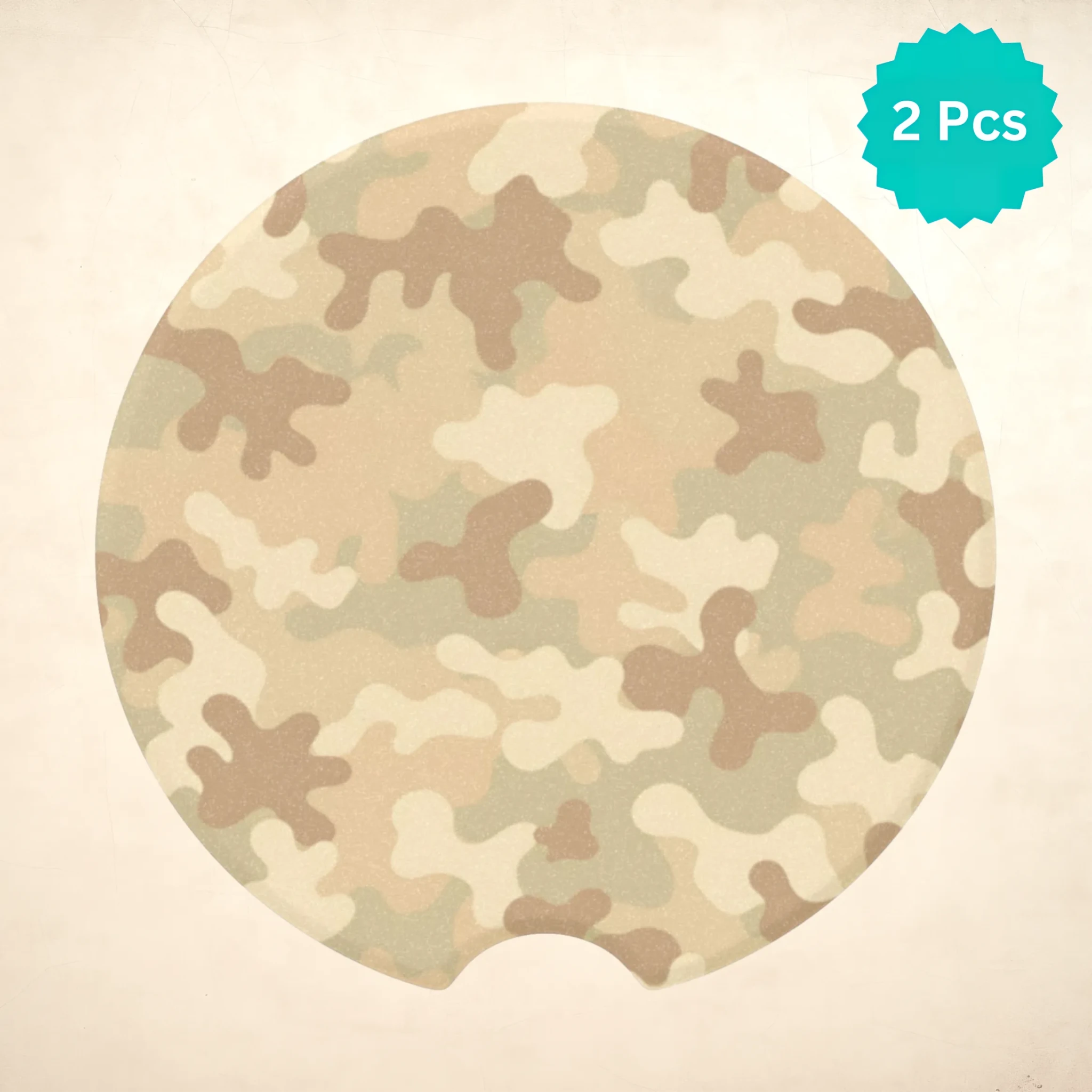 Desert Camo Car Coasters Set - Road Muse